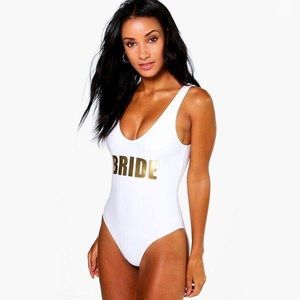 Bachelorette “Bride” White One-Piece